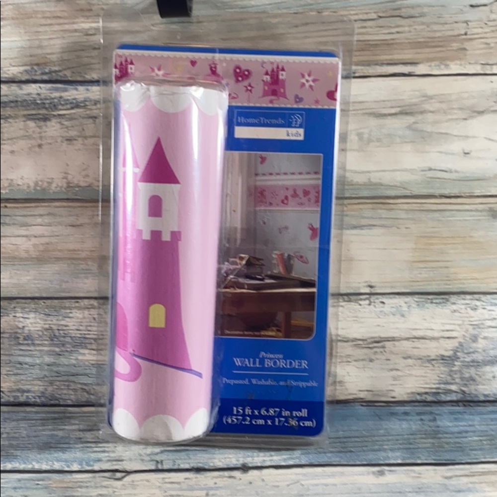 New Home Trends Kids Princess Wall Border, 15 ft x 6.87 in Roll